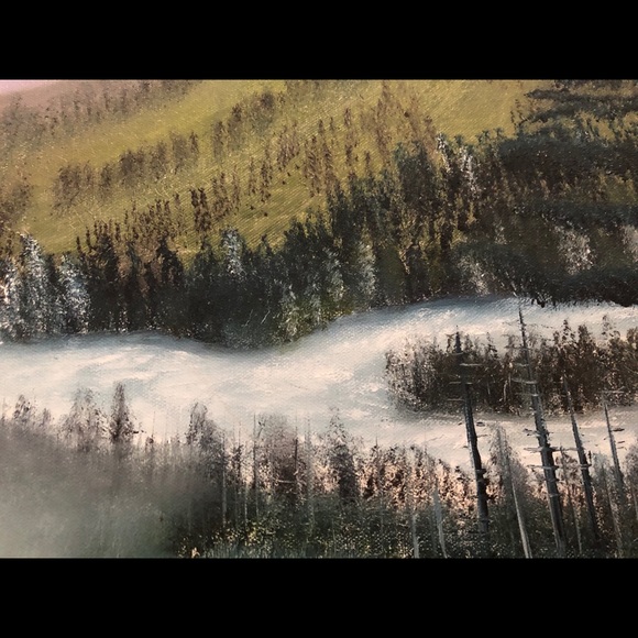 🖼Vintage 1985 Original Oil/Acrylic Canvas -Signed-Archive Reference- landscape - Picture 13 of 16